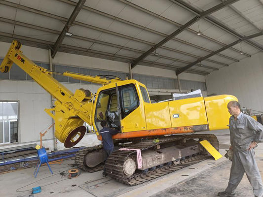 7m ISO9001 38T Hydraulic Piling Machine Rig Low Headroom